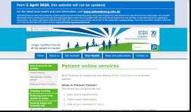 
							         Patient Online								  
							    
