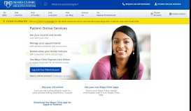 
							         Patient Online Services - Mayo Clinic Health System								  
							    