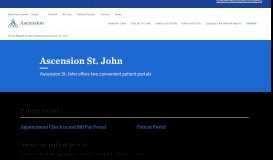 
							         Patient Online Services | St. John Clinic | St. John Health System								  
							    