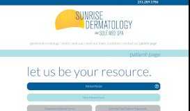 
							         patient page | sunrise dermatology								  
							    