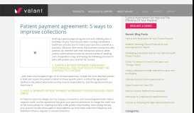 
							         Patient payment agreement: 5 ways to improve collections - Valant								  
							    