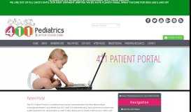 
							         Patient Portal - 411 Pediatrics								  
							    