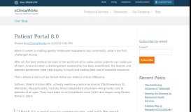 
							         Patient Portal 8.0 - eClinicalWorks Blog								  
							    
