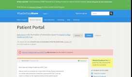 
							         Patient Portal - a Freedom of Information request to Imperial College ...								  
							    