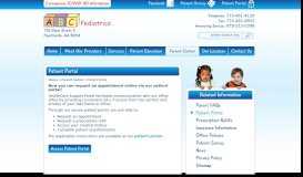 
							         Patient Portal - ABC Pediatrics, Fayetteville Pediatricians								  
							    