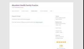 
							         Patient Portal - Abundant Health Family Practice								  
							    