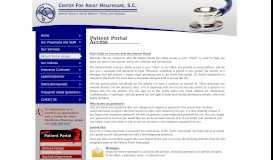
							         Patient Portal Access – Center for Adult Healthcare, S.C.								  
							    