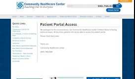 
							         Patient Portal Access - Community Healthcare Center								  
							    