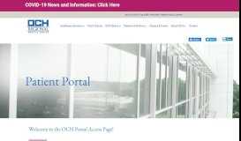 
							         Patient Portal Access :: OCH Regional Medical Center								  
							    