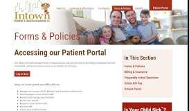 
							         Patient Portal | Access Records | Intown Pediatrics								  
							    