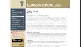 
							         Patient Portal Access - Suburban Primary Care								  
							    