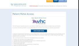 
							         Patient Portal Access – VHC Physician Group								  
							    
