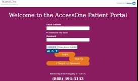 
							         Patient Portal - AccessOne								  
							    