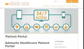 
							         Patient Portal - Adelante Healthcare								  
							    