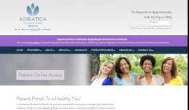 
							         Patient Portal | Adriatica Women's Health | McKinney, TX								  
							    