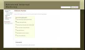 
							         Patient Portal - Advanced Internal Medicine								  
							    