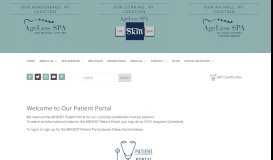 
							         Patient Portal - AgeLess SPA								  
							    