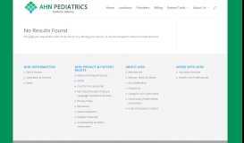 
							         Patient Portal | AHN Pediatrics - Pediatric Alliance								  
							    