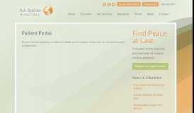 
							         Patient Portal - Anchorage and Fairbanks Alaska Spine & Pain Clinic								  
							    
