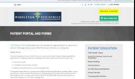 
							         Patient Portal and Forms - Orlando, FL - Middleton Pediatrics								  
							    