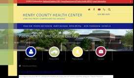 
							         Patient Portal and Online Bill Pay - Henry County Health Center								  
							    