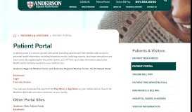 
							         Patient Portal - Anderson Regional Health System								  
							    