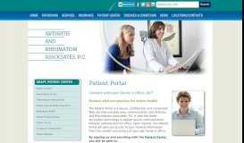 
							         Patient Portal | ARAPC - Arthritis and Rheumatism Associates, P.C.								  
							    