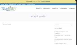 
							         patient portal Archives - Blue Ridge OB/GYN Associates								  
							    