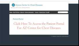 
							         Patient Portal - ARIZONA CENTER FOR CHEST (PULMONARY ...								  
							    
