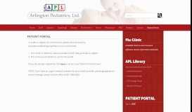 
							         Patient Portal - Arlington Pediatrics, Ltd								  
							    
