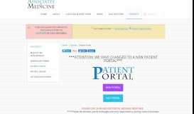 
							         Patient Portal - Associates in Medicine, P.A.								  
							    
