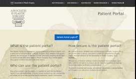 
							         Patient Portal | Associates in Plastic Surgery								  
							    