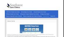 
							         Patient Portal - at Southwest Medical Center								  
							    