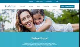 
							         Patient Portal - Axia Women's Health								  
							    