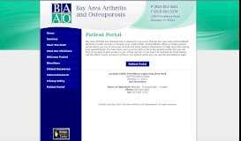 
							         Patient Portal - Bay Area Arthritis and Osteoporosis								  
							    