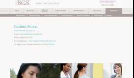 
							         Patient Portal | BCS ™ - Breast Care Specialists								  
							    