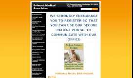 
							         Patient PORTAL - Belmont Medical Associates								  
							    