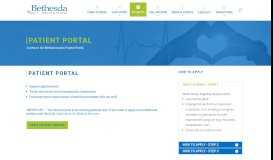 
							         Patient Portal - Bethesda Health Clinic								  
							    