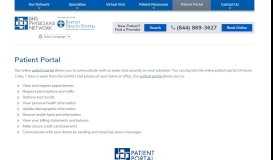 
							         Patient Portal | BHS Physicians Network								  
							    