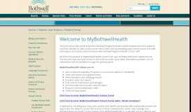 
							         Patient Portal - Bothwell Regional Health Center								  
							    