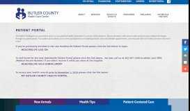 
							         Patient Portal | Butler County Health Care Center - David City, NE								  
							    