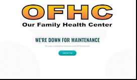 
							         Patient Portal button - Our Family Health Center								  
							    