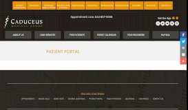 
							         Patient Portal – Caduceus Medical Group								  
							    