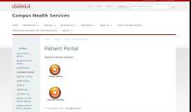 
							         Patient Portal — Campus Health Services - University of Louisville								  
							    