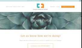 
							         Patient Portal - Canyon Medical Center								  
							    
