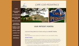 
							         PATIENT PORTAL - Cape Cod Pediatrics								  
							    