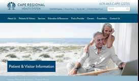 
							         Patient Portal | Cape Regional Health System								  
							    