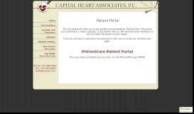
							         Patient Portal - Capital Heart Associates, PC								  
							    