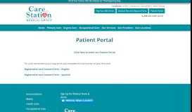 
							         Patient Portal | Care Station Medical Group								  
							    
