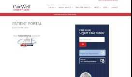 
							         Patient Portal | CareWell Urgent Care								  
							    
